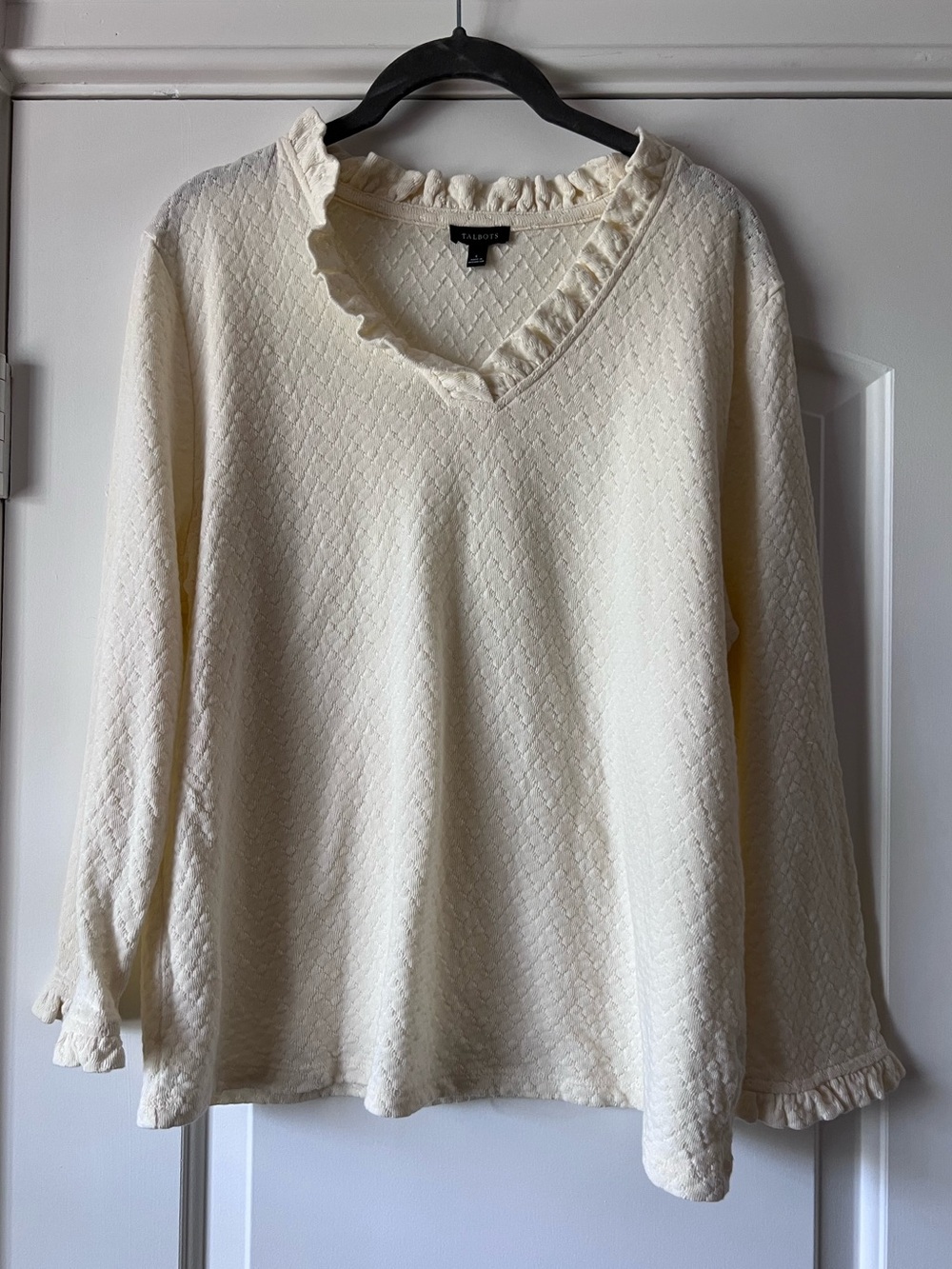 Talbots Lightweight Cream Sweater